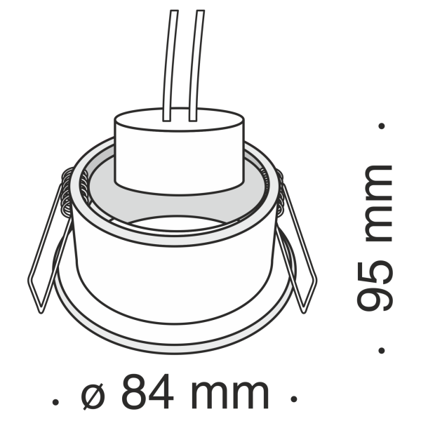 Встраиваемый светильник 1*GU10 50Вт Никель IP20 Metal Modern DL010-3-01-N Technical