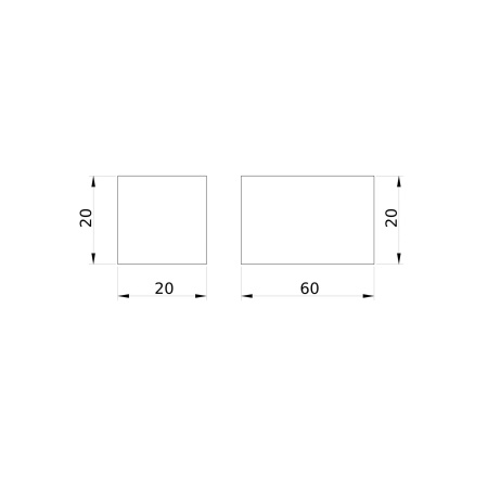 Модуль глухой 20х20 мм DKC