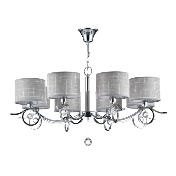 Люстра 8*E14 40Вт Хром IP20 Bertrand FR5906-PL-08-CH Freya