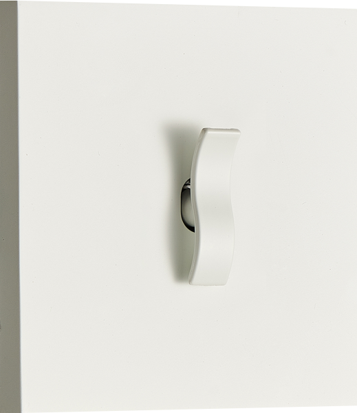 Donel N96 Переключатель перекрестный (с 3-х мест) на 1 тумблер, клавиша Wave, 10AX 250V, Белый, серия DT