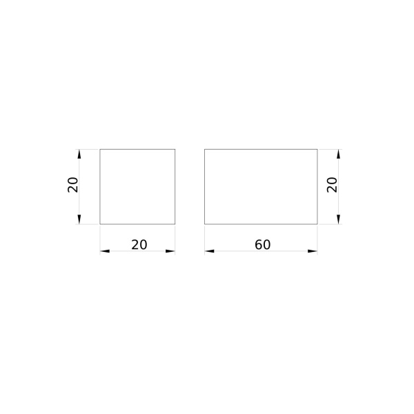 Модуль глухой 20х20 мм DKC