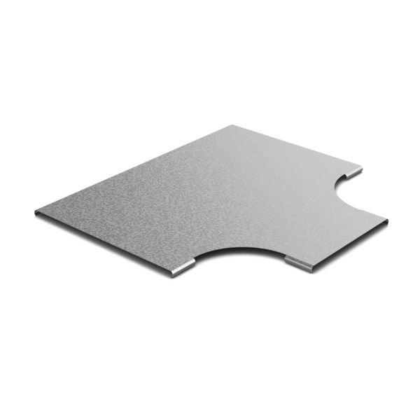 Крышка к переходу Т-образному плавному 400х300, толщ. 0,7 мм, Сендзимир цинк Ostec