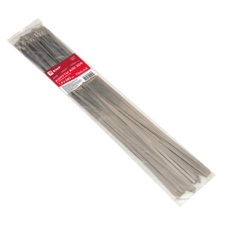 Хомут AISI 304 из нержавеющей стали, 7,9x680 (100 шт) FlexLock PROxima EKF