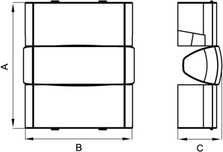 Угол внешний 70х22 мм, изменяемый (80-115°) DKC