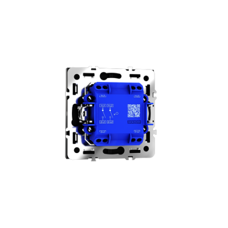 Выключатель встраиваемый Voltum S70 двухклавишный 10А, (черный матовый)