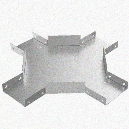 Лоток крестообразный замковый перфорированный КМЗ 100х65 УТ1,5, оцинкованный лист S1,0