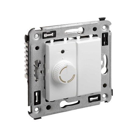 Диммер поворотный в стену, "Avanti", "Белое облако" DKC