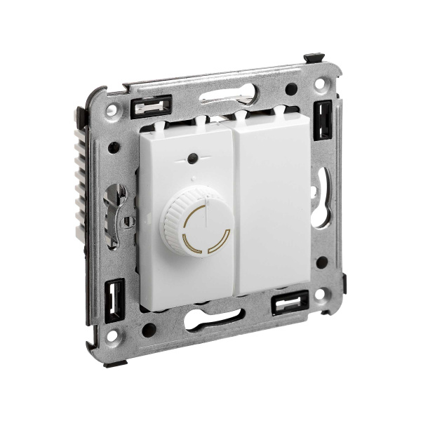 Диммер поворотный в стену, "Avanti", "Белое облако" DKC