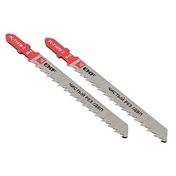 Пилки для электролобзика прямые T101B (чистовой рез по ДВП)(SK5)(2 шт) Expert EKF