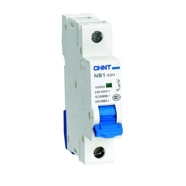 Выключатель автоматический ВА МОД NB1-63H 1П 20А 10кА В CHINT Выключатель автоматический ВА МОД NB1-63H 1П 20А 10кА В CHINT