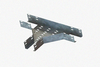 Лоток тройниковый перфорированный ОТ 50х25 УТ1,5, оцинкованный лист S1,5