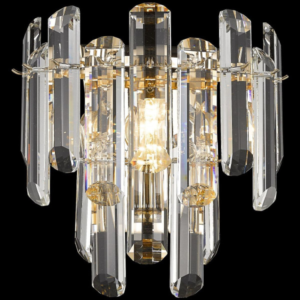 Бра Золото/Прозрачный E14 2*40Вт WE107.02.301 WERTMARK