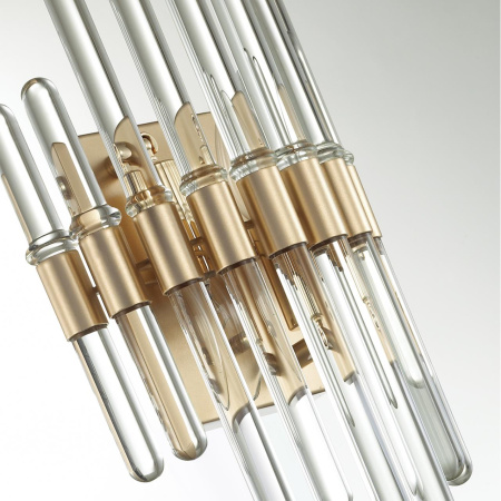 Бра E14 2*40W STIKA золотой/стекло ODEON LIGHT
