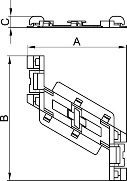 TR-E 80 Фиксатор кабеля DKC