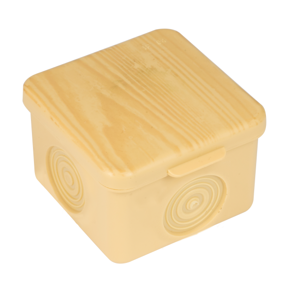 Коробка распределительная КМР-030-037 пылевлагозащищенная без мембранных вводов (65х65х50) светлое дерево PROxima EKF