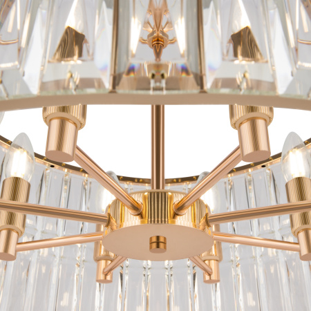 Подвесной светильник 8*E14 60Вт Золото IP20 Facet MOD094PL-08G Maytoni