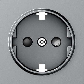 Donel A07 матовый серый накладка для розетки Schuko с заземлением, со шторками 16A 250 В~,серия DB