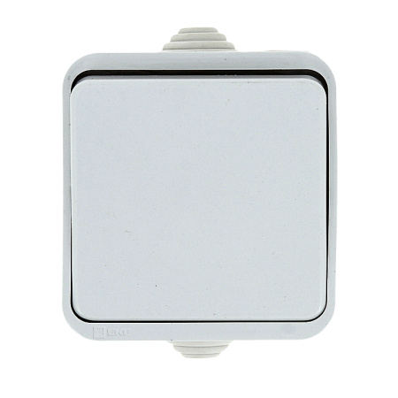 Прага Выключатель 1-клавишный 10А IP44 белый EKF