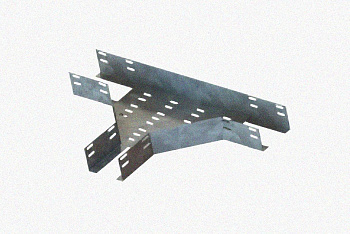 Лоток тройниковый перфорированный ОТ 500х50 У3, окрашенный, S1,5