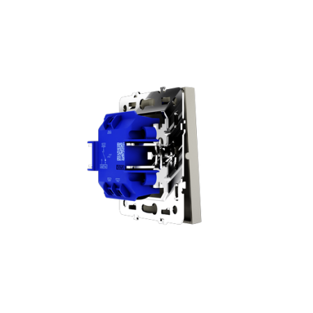Проходной переключатель встраиваемый Voltum S70 одноклавишный 10А, (шелк)