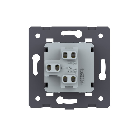 Одноклавишный механический выключатель, цвет синий (механизм) Livolo