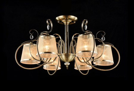 Потолочный светильник 6*E14 40Вт Бронза IP20 Simone FR2020-PL-06-BZ Freya