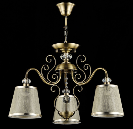 Потолочный светильник 3*E14 40Вт Бронза Антик IP20 Driana FR2405-PL-03-BZ Freya