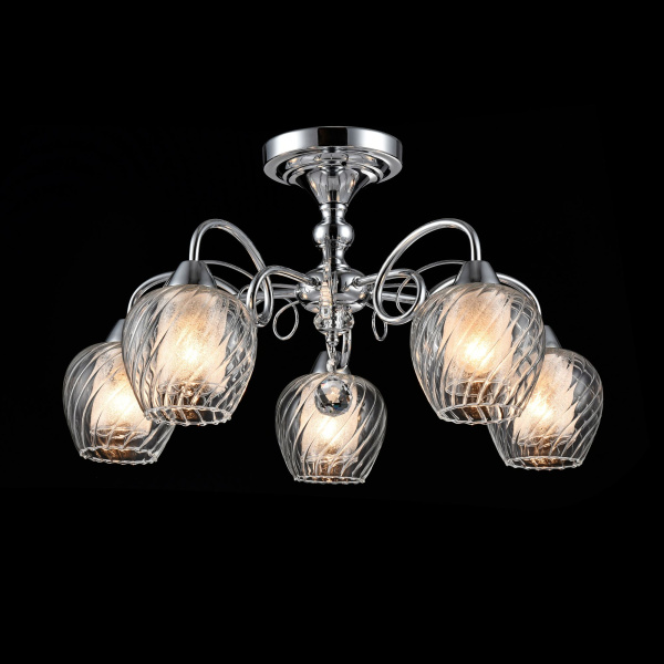 Потолочный светильник 5*E14 40Вт Хром IP20 Nora FR2663-PL-05-CH Freya