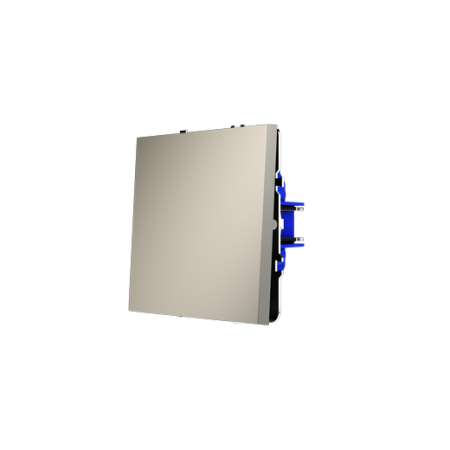 Проходной переключатель встраиваемый Voltum S70 одноклавишный 10А, (кашемир)