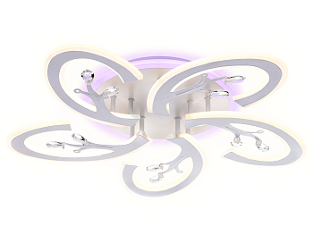 Потолочный светодиодный светильник с пультом FA512/5 WH белый 120W 610*580*80 (ПДУ РАДИО 2.4G) Ambrella Light