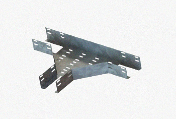 Лоток тройниковый перфорированный ОТ 300х80 УТ1,5, оцинкованный лист S1,0