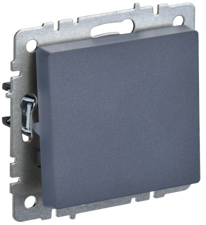 BRITE Выключатель 1-клавишный 10А ВС10-1-0-БрМ маренго IEK