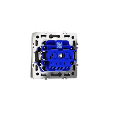 Розетка встраиваемая Voltum S70 с заземлением, защитными шторками и крышкой 16А, (кашемир)