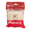 Минск Розетка RJ-45+Phone СП бежевый EKF Минск Розетка RJ-45+Phone СП бежевый EKF