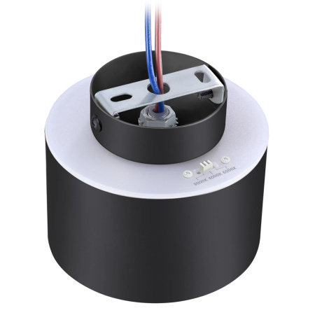 Св-к накл.с перекл.цв.темп.IP20 LED 3000К/4000К/6000К 12W вниз+3W вверх черн GIRO NOVOTECH