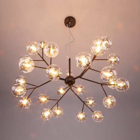 Подвесная люстра с плафонами 27*G4 3Вт черный IP20 Pallina (545 черный) Bogate's