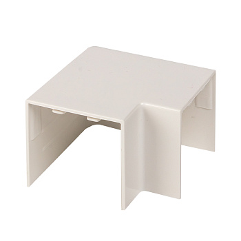 Поворот 90 гр, (40х40) (4 шт) белый EKF-Plast