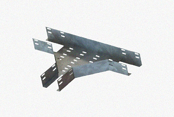 Лоток тройниковый перфорированный ОТ 400х65 УТ1,5 оцинкованный лист S 1.0 мм