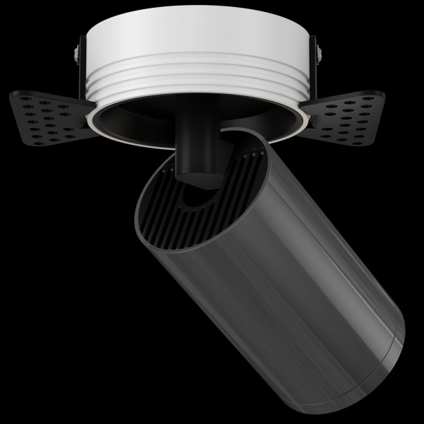 Встраиваемый светильник 1*GU10 10Вт Черный и Графит IP20 FOCUS S C058CL-1BGF Technical