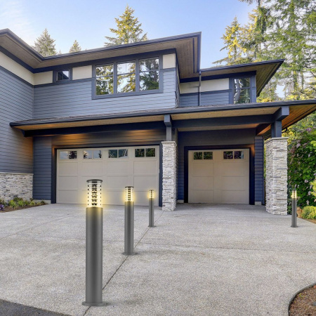 Светильник садово-парковый Feron DH0805, столб, E27 230V, серый