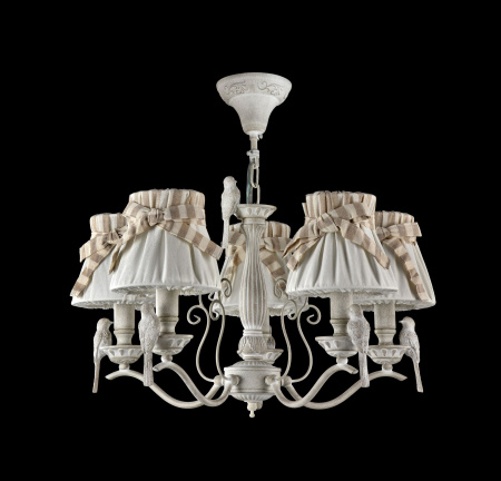 Люстра 5*E14 40Вт Белый Антик IP20 Bird ARM013-05-W Maytoni