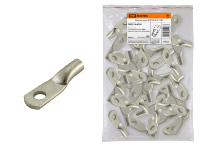 Наконечник кабельный медный луженый под опрессовку ТМЛ 16-8-6 ГОСТ 7386-80 TDM