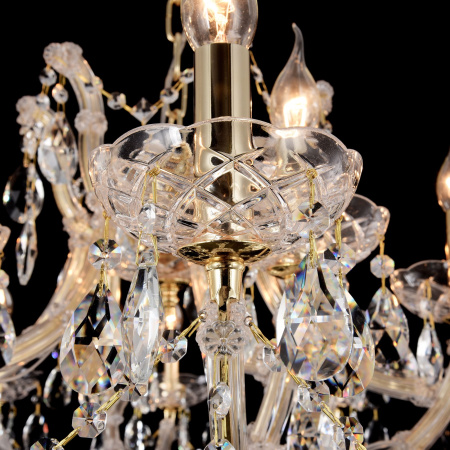 Люстра 18*E14 40Вт Золото IP20 Erna DIA880-PL-18-G Maytoni