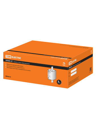 Плавкая вставка предохранителя ППНН-37, габарит 2, 63А TDM