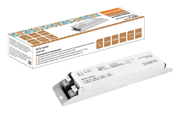 Электронный пускорегулирующий аппарат EB-T8-136-EA3 нар.