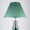 Торшер классический с абажуром 1*E27 40Вт зеленый, хром IP20 Majorka (009/1T зеленый) Eurosvet