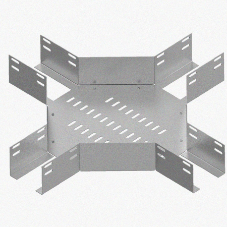 Лоток крестообразный глухой КМГ 50х50 УХЛ1, оцинкованный лист S1,0