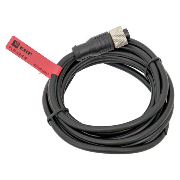 Кабель-разъем М12 4-PIN прямой PLG-12-4-2 EKF