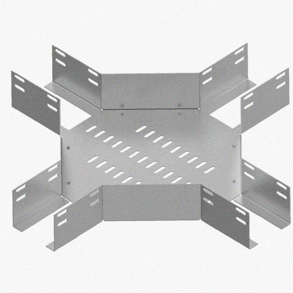 Лоток крестообразный глухой КМГ 50х50 УХЛ1, оцинкованный лист S1,0