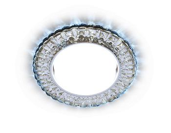 Встраиваемый точечный светильник со светодиодной лентой G315 CL/CLD хром/прозрачный GX53+3W(LED COLD) Ambrella Light